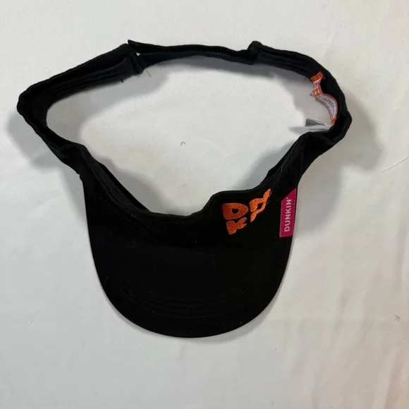DNKN Donuts Halo Black Visor with Vibrant Orange Logo - Picture 8 of 9